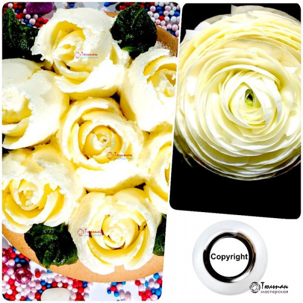Насадка Роза №102 Тиффани | L размер (Russian Rose Nozzle L size #102 Beauty Tiffany | L size | By Tulip Workshop) Насадка Роза №102 Тиффани | L размер (Russian Rose Nozzle L size #102 Beauty Tiffany | L size | By Tulip Workshop)
