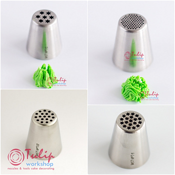 Набор 4L+1XL кондитерские насадки - Травка