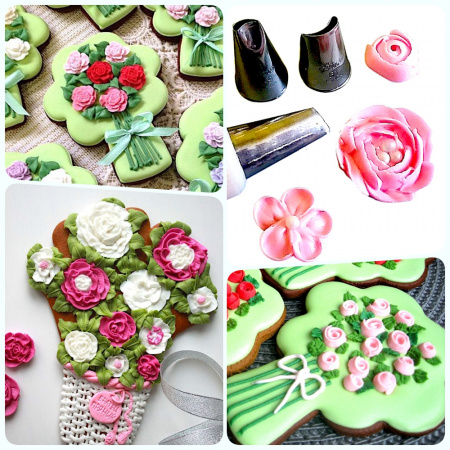 Кондитерская насадка лепесток розы изогнутый № 59, 60, 61 от Ateco | малый размер