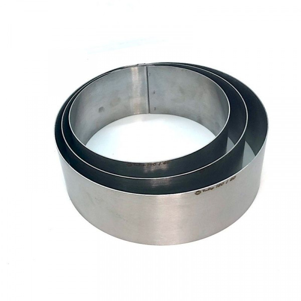 Формы для выпечки нерж.сталь Набор 3 шт | Кольца (высота 6 см, Ø 14, 16, 18 см)