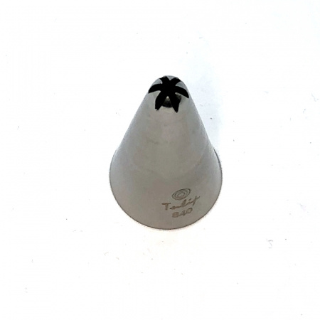 Кондитерская насадка закрытая звезда №840 Tulip™ (diam.2,5 mm; 6лучей) Кондитерская насадка закрытая звезда №840 Tulip™ (diam.2,5 mm; 6лучей)
