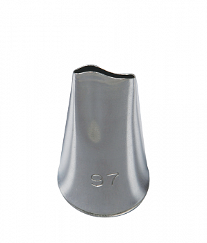 Кондитерская насадка лепесток розы 2-й изогнутый № 97, 155 Ateco | малый размер