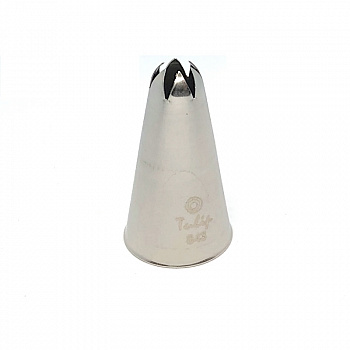 Кондитерская насадка закрытая звезда №843 Tulip™ (diam.5 mm; 6лучей) Кондитерская насадка закрытая звезда №843 Tulip™ (diam.5 mm; 6лучей)