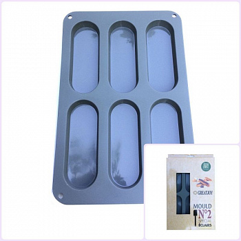 Силиконовая форма 3D для муссовых десертов | Эклеры №2-6