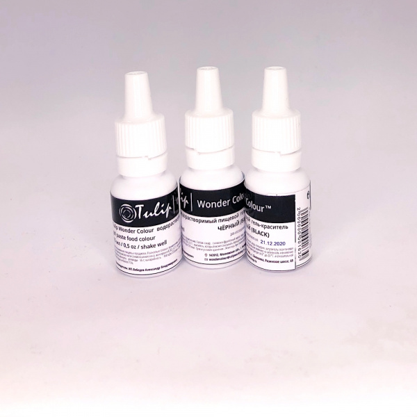 Краситель пищевой гелевый Tulip Wonder Colour | 15 мл. Чёрный Краситель пищевой гелевый Tulip Wonder Colour | 15 мл. Чёрный